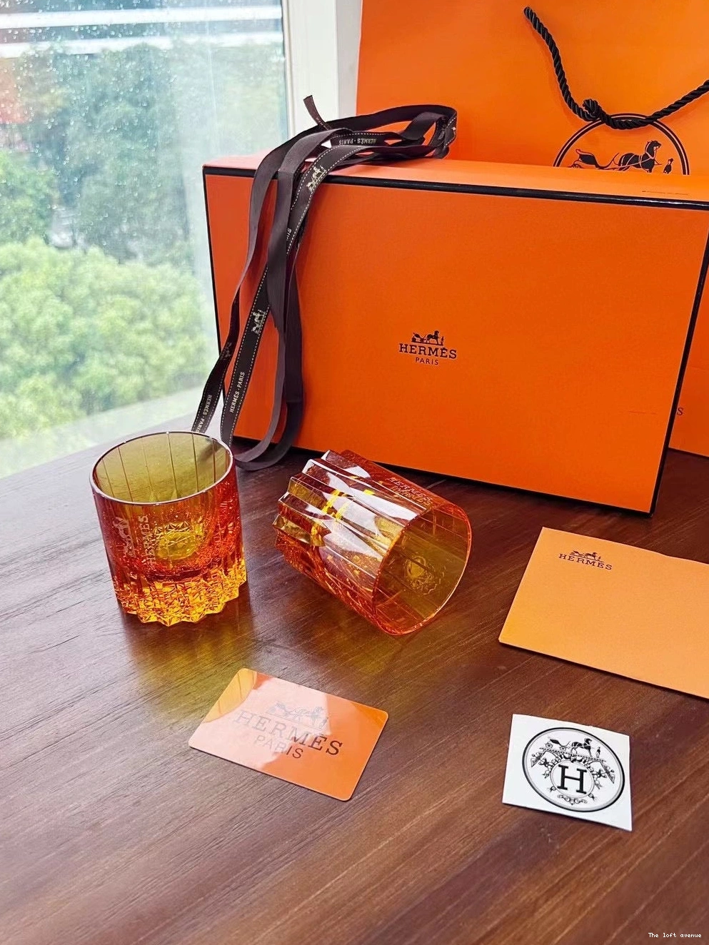 HERMES GLASSWARE CUPS 0820